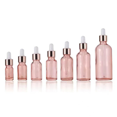 10 ml - 100 ml μπουκάλι σταγονιδιακού αιθέριου ελαίου από ροζ γυαλί