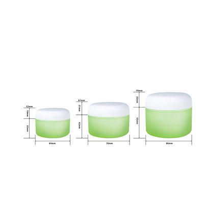 Προσαρμοσμένο πλαστικό βάζο κρέμας PP 50g 100g 200g χωρητικότητα