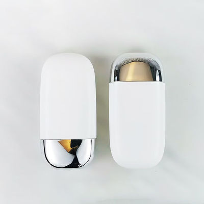 Χονδρική Πλαστική Φιάλη Αντηλιακής Κρέμας PP με Ασημένιο Καπάκι Διπλού Κελύφους σε μεγέθη 30g και 50g