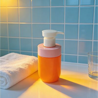 200 ml Κρυστάλλινο καθαρό, ανθεκτικό σε σπασμούς ελαφρύ καλλυντικό μπουκάλι PET με αντλία λοσιόν για συσκευασία φροντίδας του δέρματος