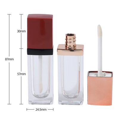 3.5ml τετραγωνικό πλαστικό λάστιχο χείλη σωλήνα με βούρτσα, το χρώμα μπορεί να προσαρμοστεί