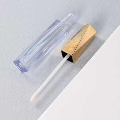 4.5 ml Custom Color Lip Glaze Tube με Flocked Wand Applicator Ακανόνιστο σχήμα
