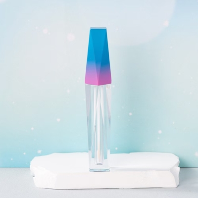 4.5 ml Custom Color Lip Glaze Tube με Flocked Wand Applicator Ακανόνιστο σχήμα