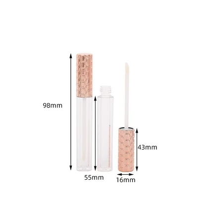 υγρό eyeshadow επισημαίνοντας πλαστικό χείλη γυαλί σωλήνα με το λογότυπο βούρτσας εξατομικευμένο