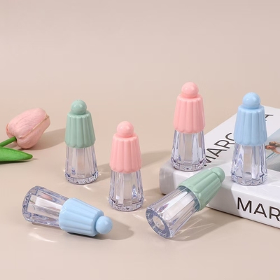 Καλλυντικό τύπου γυαλιστερό χείλος 4,5 ml πλαστικό σωλήνα με κάλυμμα σε σχήμα ομπρέλας σε διάφορα χρώματα