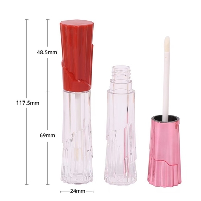 6 ml πλαστικό σωλήνα γυαλί χείλη σε σχήμα φούστα με βούρτσα για εύκολη μεταφορά και βολική εκτύπωση οθόνης