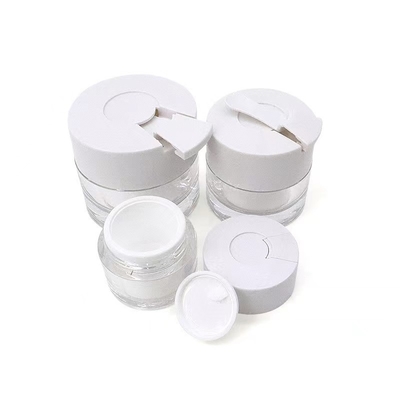 15ml 30ml 50ml χωρητικότητα στρογγυλό βάζο κρέμας με κουτάλι και προσαρμοσμένο σχεδιασμό