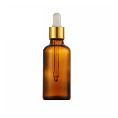 20 ml χωρητικότητα μπουκάλι αιθέριας ελαίας κεχριμπαρά με κεφαλή σταγονιδιώτη αλουμινίου γυάλινο πλαστικό