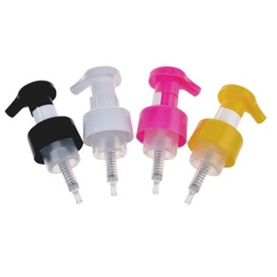40MM Foam Soap Pump with Locking Clip and Customizable Colors for Secure Travel-Friendly Dispensing