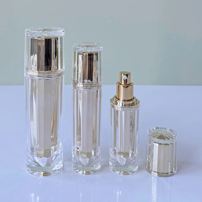 Ακρυλικό μπουκάλι βάζο χωρίς αέρα 30G 50G 30ML 50ML 100ML για καλλυντική λοσιόν με αντλία λοσιόν αλουμινίου ή ψεκαστήρα ομίχλης