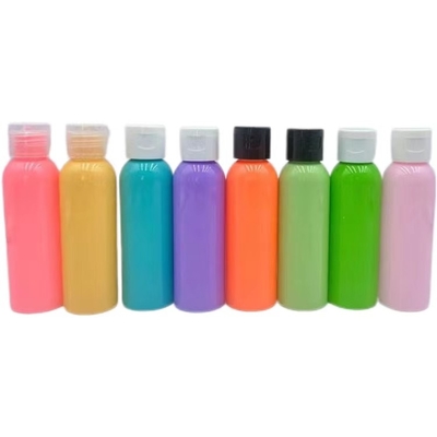 50 ml PET πλαστικό μπουκάλι με καπάκι βίδας Πολλαπλά χρώματα για υγρό
