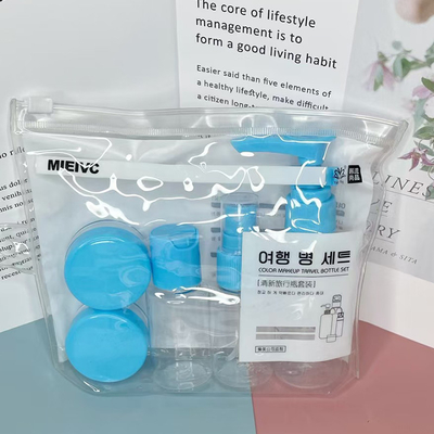 Στυλάτο τύπου 50ml+40ml 7 κομμάτια ταξιδιωτικό μπουκάλι που χρησιμοποιείται για φροντίδα του δέρματος