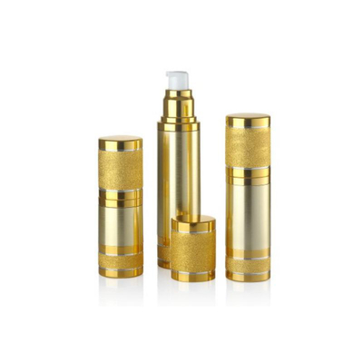 Εμφάνιση Deluxe 30ml μπουκάλι αντλίας χωρίς αέρα με πρώτες ύλες σε στρογγυλό σχήμα και οποιοδήποτε χρώμα