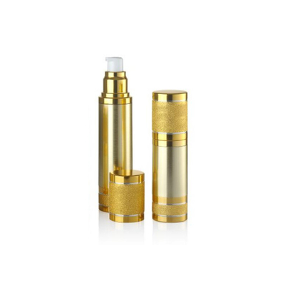 Εμφάνιση Deluxe 30ml μπουκάλι αντλίας χωρίς αέρα με πρώτες ύλες σε στρογγυλό σχήμα και οποιοδήποτε χρώμα