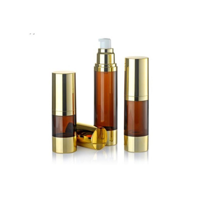 Εμφάνιση Deluxe 30ml μπουκάλι αντλίας χωρίς αέρα με πρώτες ύλες σε στρογγυλό σχήμα και οποιοδήποτε χρώμα