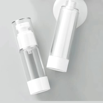 Μαζική παραγωγή 30 ml φιάλη αντλίας χωρίς αέρα με διάφορες προδιαγραφές πλαστικό υλικό βάσης