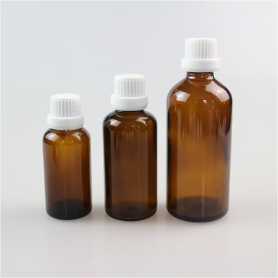 Χονδρικό 10ml 30ml 50ml 100ml Γυρισμένο γυάλινο μπουκάλι Amber YB