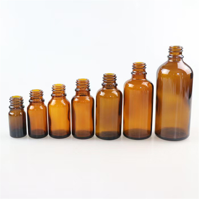 Χονδρικό 10ml 30ml 50ml 100ml Γυρισμένο γυάλινο μπουκάλι Amber YB