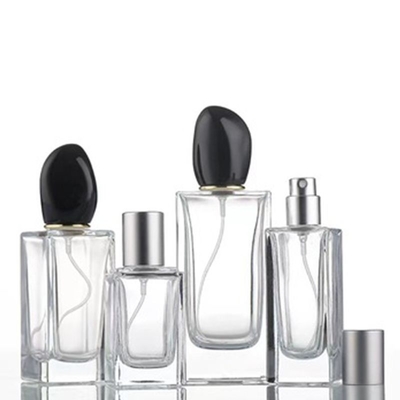 Hotsale 50ML & 100ML γυάλινο μπουκάλι ψεκαστήρα για το άρωμα κενό τετραγωνικό δοχείο αρωμάτων