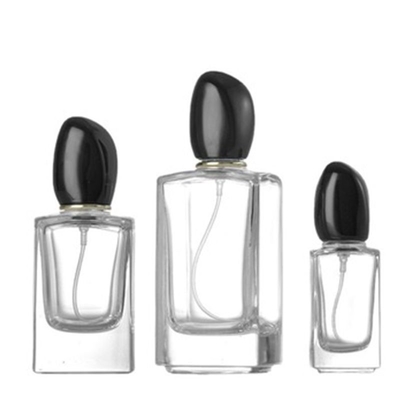 Hotsale 50ML & 100ML γυάλινο μπουκάλι ψεκαστήρα για το άρωμα κενό τετραγωνικό δοχείο αρωμάτων