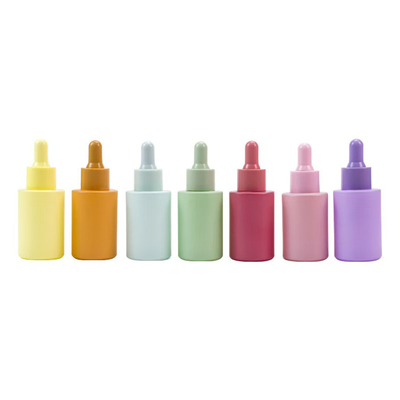 Προσαρμοσμένο 20ml 30ml & 50ml Flat Shoulder Glass Essential Oil Flask με καπάκι σταγονιδιού