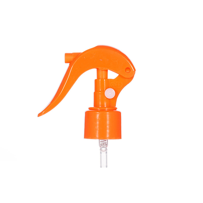 Πορτοκαλί χρώμα 24/410 πλαστικό Mini Trigger Sprayer Υποστήριξη Προσαρμογή