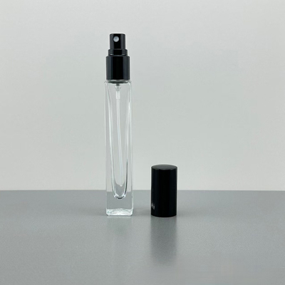 10ml γυάλινο μπουκάλι αρώματος προσαρμοσμένο με αντλία ψεκαστήρα και πάνω από το καπάκι