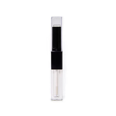 1.2ml & 2.5ml πλαστικό τετράγωνο Slim Lip Gloss σωλήνα διπλής κεφαλής με προσαρμοσμένα χρώματα