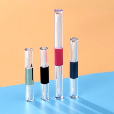 Προσαρμοσμένα δοχεία διπλής κεφαλής 1ml 1.5ml & 2.5ml για άδειο σωλήνα λαμπτήρα χειλιών