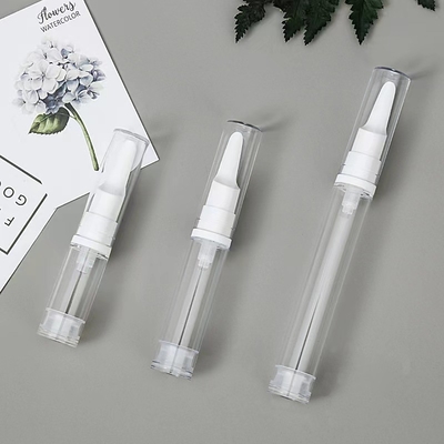 Προσαρμοσμένο 15 ml Eye Cream Airless Pump Bottle με ειδικό κεφάλι που χρησιμοποιείται για καλλυντικά