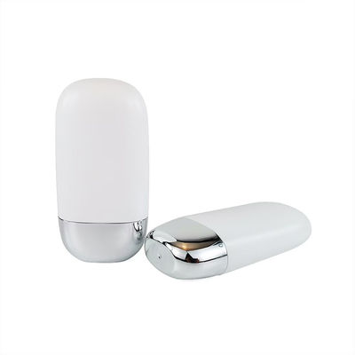 Χονδρική Πλαστική Φιάλη Αντηλιακής Κρέμας PP με Ασημένιο Καπάκι Διπλού Κελύφους σε μεγέθη 30g και 50g