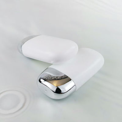 Χονδρική Πλαστική Φιάλη Αντηλιακής Κρέμας PP με Ασημένιο Καπάκι Διπλού Κελύφους σε μεγέθη 30g και 50g