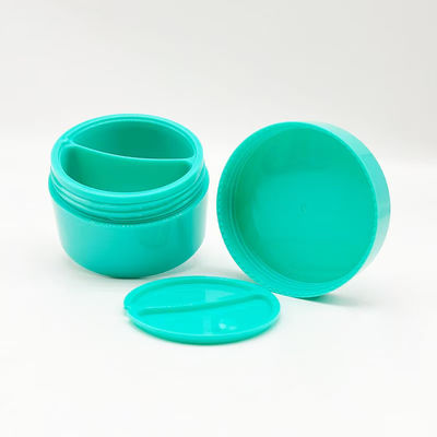 Προσαρμοσμένο Χρώμα 50+50g Ματ Επιφάνεια PP Πλαστικό Διπλόστρωμα Κυλινδρικό Βάζο Κρέμας με Χρόνο Παράδοσης 20 Ημερών