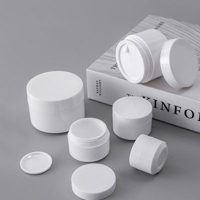 5g 10g 15g 30g 50g Διπλό τοίχωμα PP πλαστικό επαναγεμιστέα προσωπική φροντίδα Κρέμα καλλυντικών βάζο με εκτύπωση με μεταξένια οθόνη