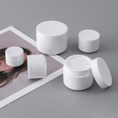 5g 10g 15g 30g 50g Διπλό τοίχωμα PP πλαστικό επαναγεμιστέα προσωπική φροντίδα Κρέμα καλλυντικών βάζο με εκτύπωση με μεταξένια οθόνη