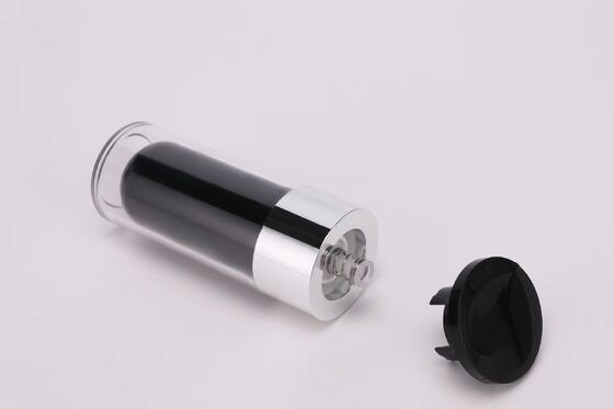 Heart-inner Shape Acrylic Airless Cosmetic Bottle with High-ended Quality for Skincare Customizable in 15ml 30ml 50ml