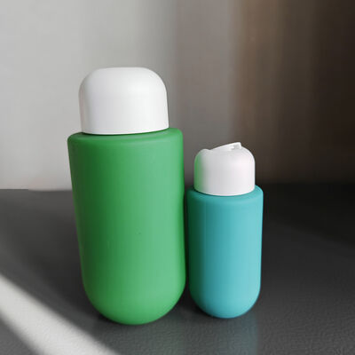 60ml to 300ml Recyclable Matt Surface HDPE Bottle with Disc Top Cap for Lotion and Cosmetic Packaging