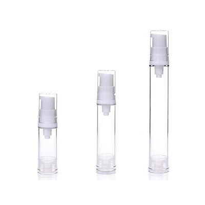 Χονδρικό 5ml 10ml 15ml χωρητικότητα AS πλαστική άνετη φιάλη αντλίας με σύστημα αντλίας κενού και εξατομικευμένη εκτύπωση με μεταξοειδές