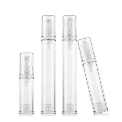 Χονδρικό 5ml 10ml 15ml χωρητικότητα AS πλαστική άνετη φιάλη αντλίας με σύστημα αντλίας κενού και εξατομικευμένη εκτύπωση με μεταξοειδές