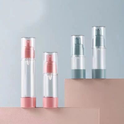 Φιλικό προς τα ταξίδια αεροστεγές μπουκάλι αντλίας χωρίς διαρροές με προσαρμόσιμες διακοσμήσεις για συσκευασία καλλυντικών