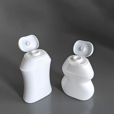 Σχεδιασμός Flip Top Cap 40ml 60ml HDPE καλλυντικό μπουκάλι με προσαρμόσιμα σχήματα για σαμπουάν και φροντίδα του δέρματος