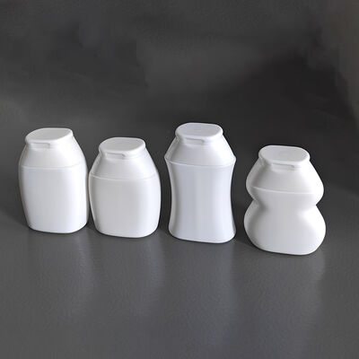 Σχεδιασμός Flip Top Cap 40ml 60ml HDPE καλλυντικό μπουκάλι με προσαρμόσιμα σχήματα για σαμπουάν και φροντίδα του δέρματος
